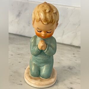 Vintage Hummel Collectible Figurine: “Bless Us All” Boy Kneeling to Pray, Goebel